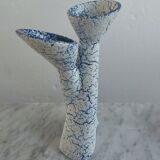 Double soliflore ceramic vase