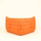 Togo set sofa and armchairs pumpkin orange 3 pieces no label