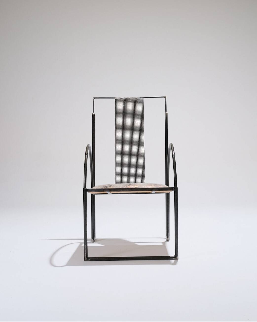 Metal armchair, anderl kammermeier, 1980s