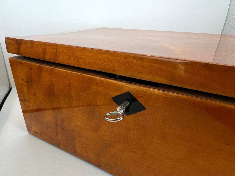 Late Biedermeier Box in Solid Birch, Northern Germany, 1840