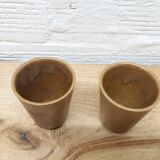 Paire verres grès Digoin
