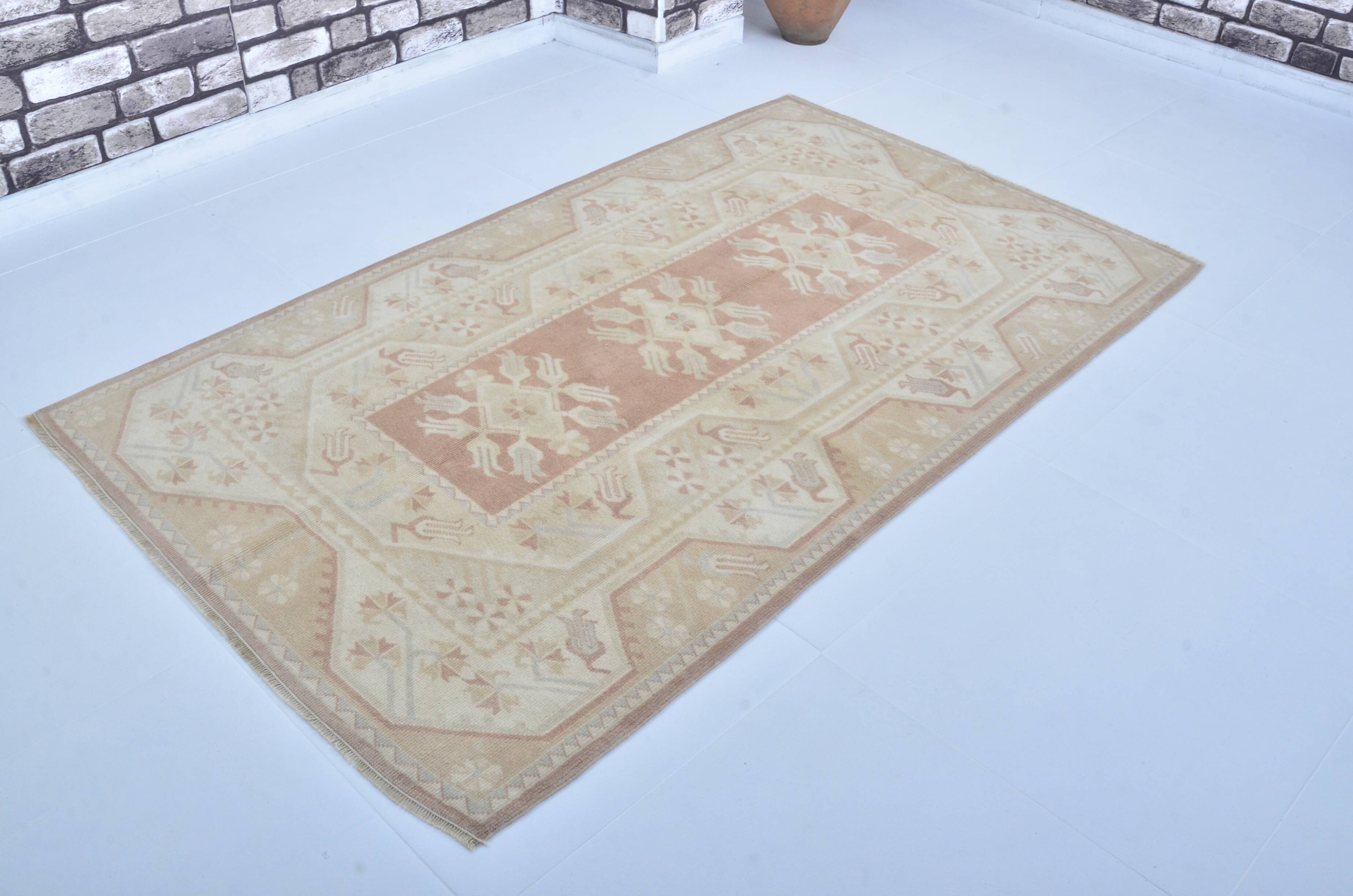 Turkish Oushak handmade rug sku 3561