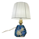 Lampe en résine inclusion de fleurs Edelweiss, 1960