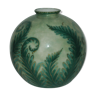 Vase boule art-déco signé Tharaud porcelaine de Limoges