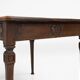 Table d'appoint rustique française du milieu du siècle en bois, années 1850.