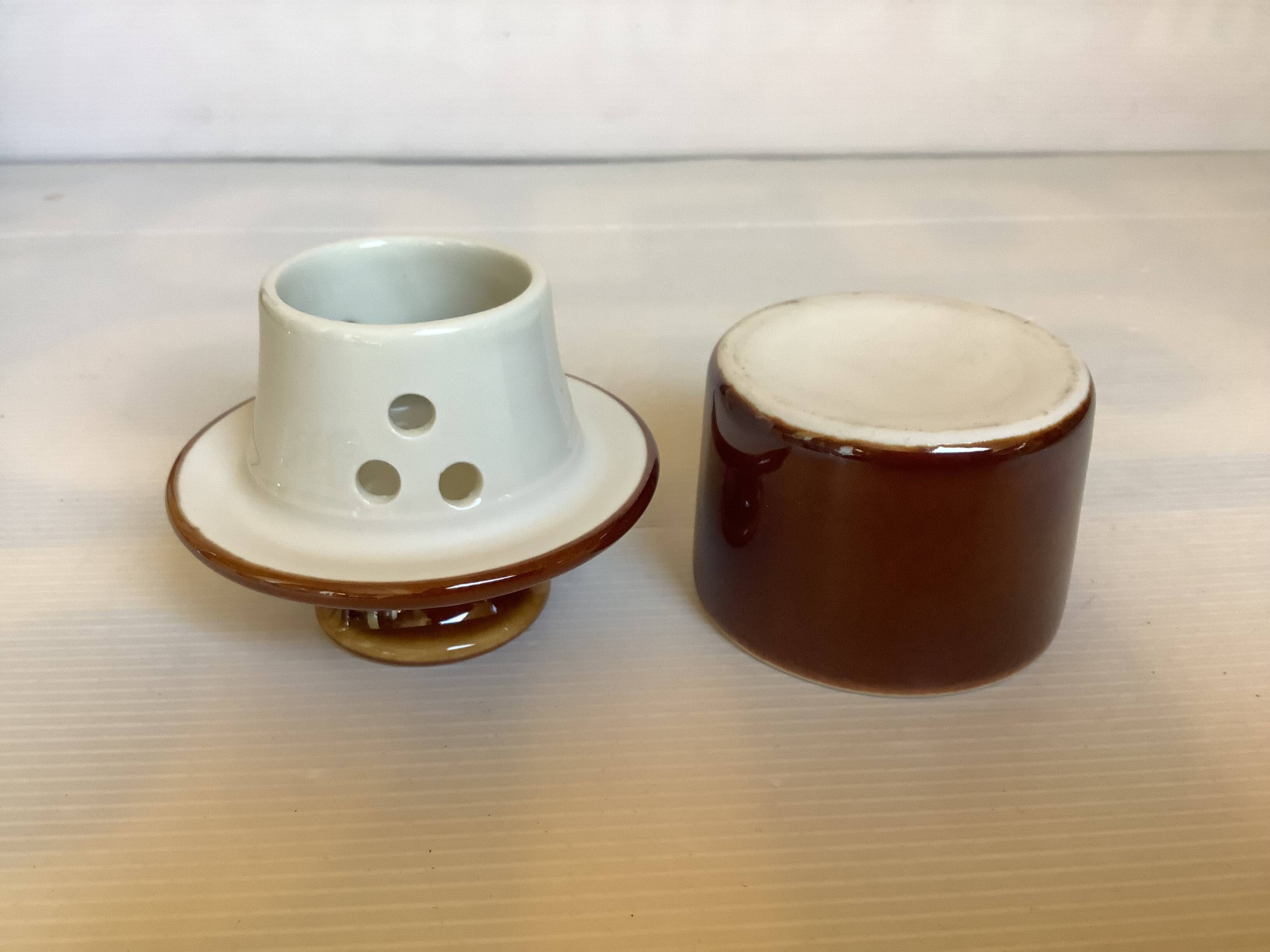 Small individual water butter dish