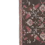 Southwest Wool Rug, Oriental Turkey Oushak Rug with Floral Pattern 4'11" X 8'5"