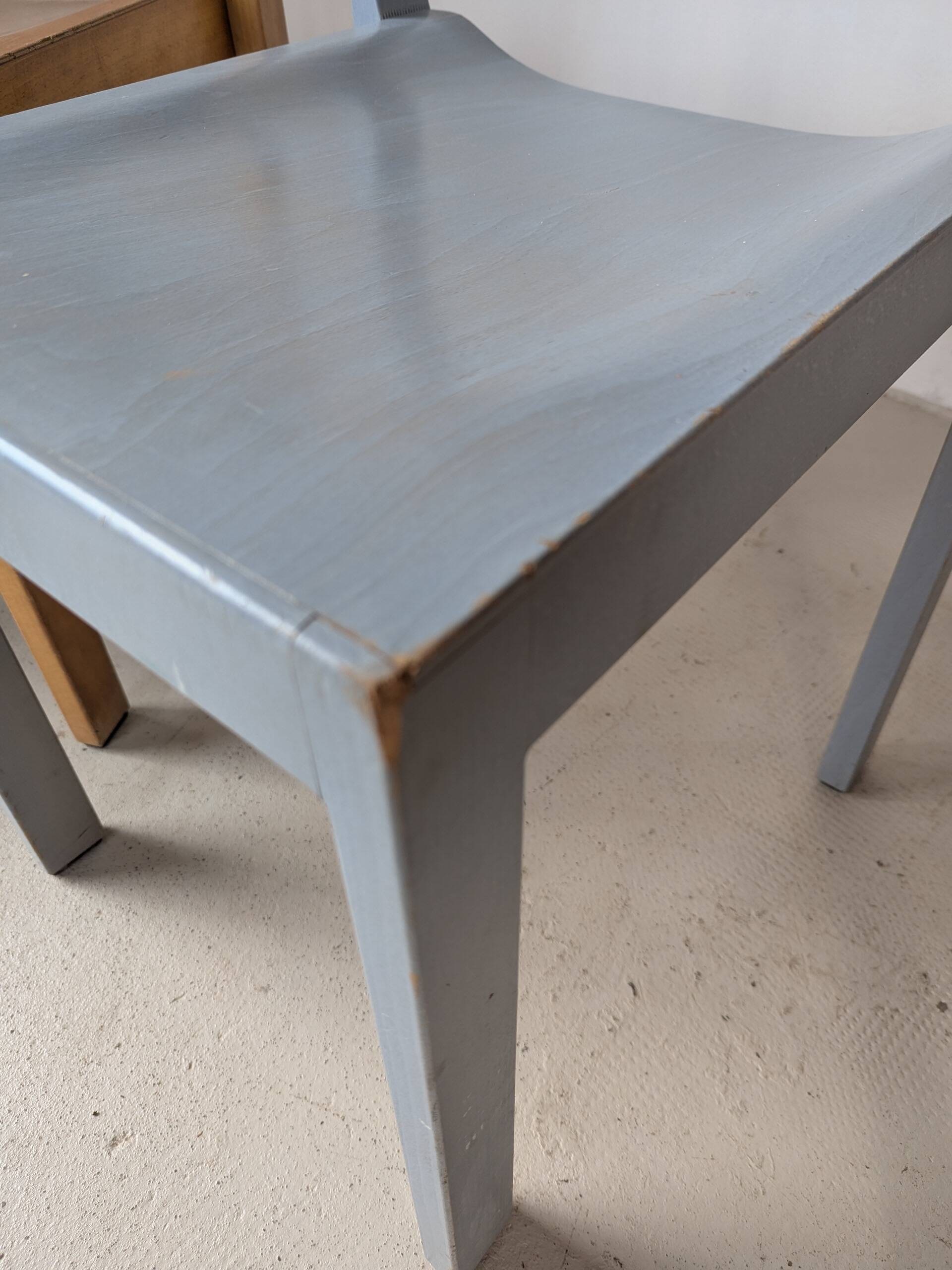 Set of 4 stackable chairs by Rainer Schell