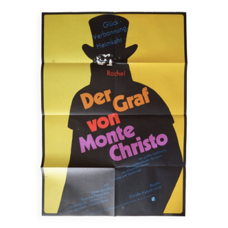 le comte de Monte Cristo - affiche originale allemande - 1961
