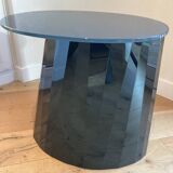 Midnight Blue Pli Pedestal Table by Victoria Wilmotte
