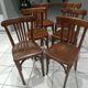 Suite of 6 chairs of Bistrot Luterma year 1950