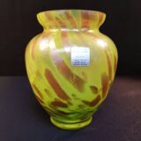 Vase en verre cristallin soufflé