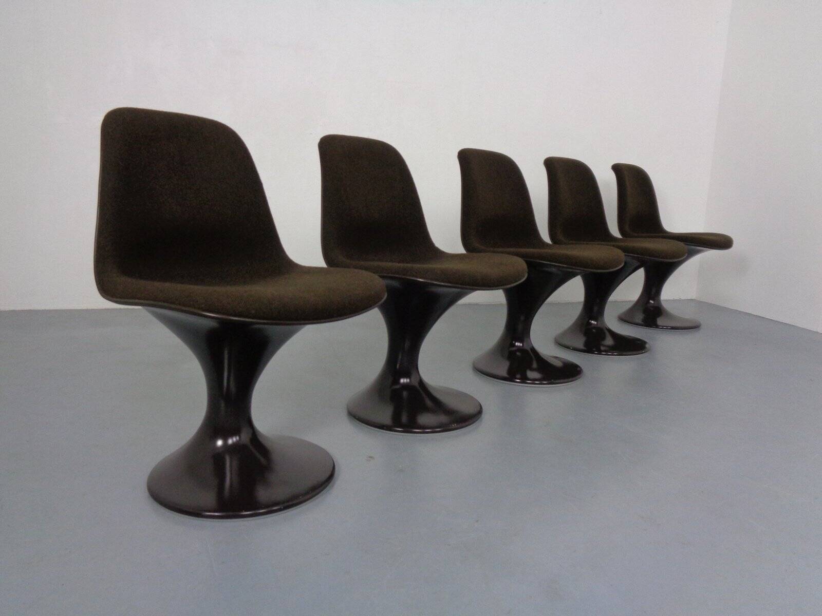 Orbit Chairs by Farner & Grunder for Herman Miller, 1970s, Set of 5