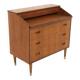 Secrétaire scandinave en teck, Suède, 1960