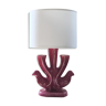 Ceramic lamp, pink and gold, by François Lembo 1960