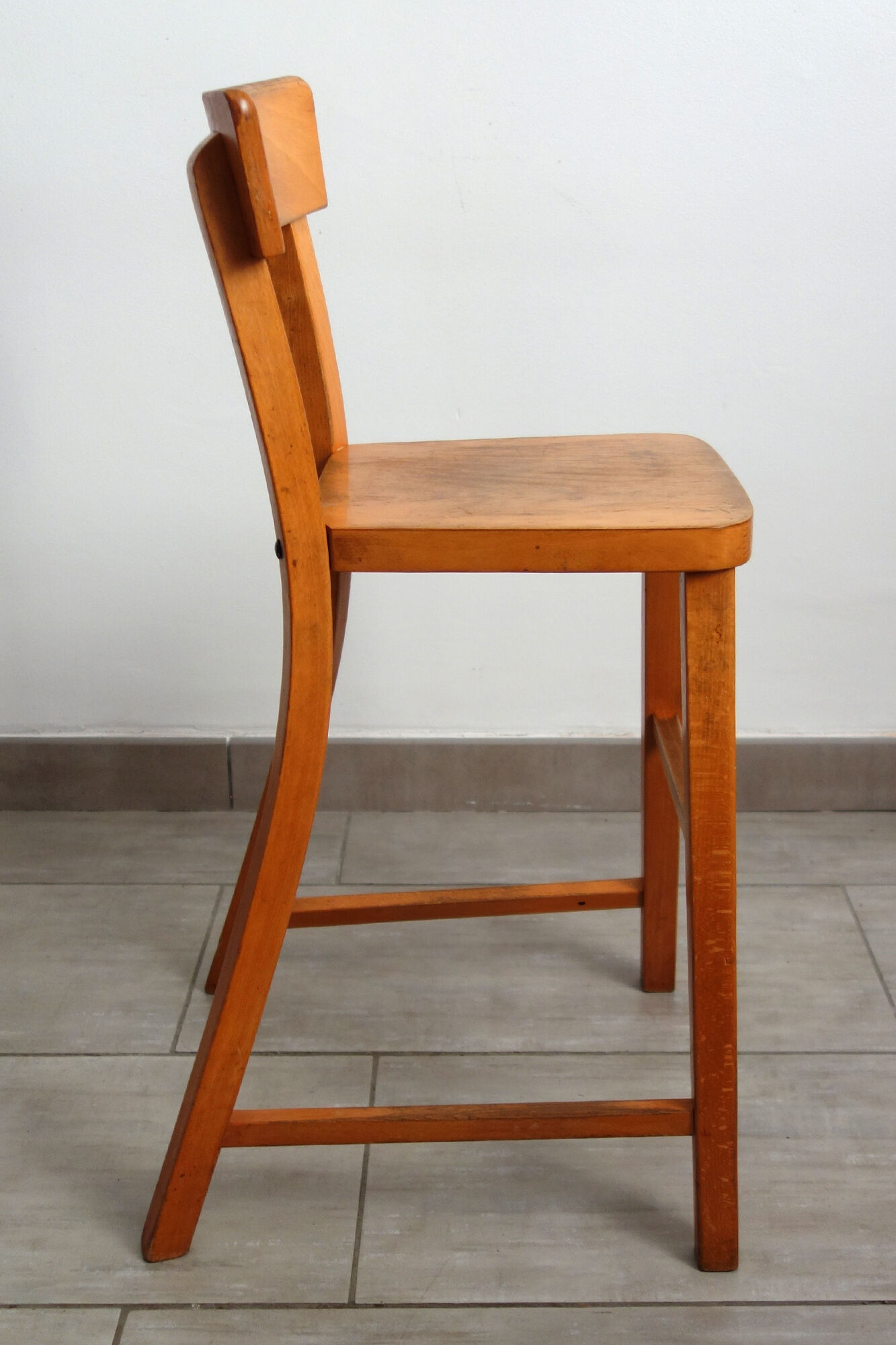 Children's wooden high chair