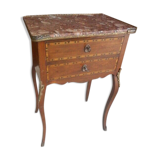 Bedside Louis XVI marqueterie with on 19th siecle