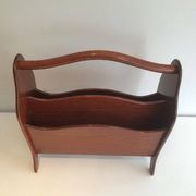 Porte-revues scandinave en teck