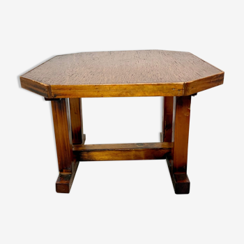Vintage Small Wooden Asian Tea Table