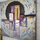 Tableau abstrait huile sur toile