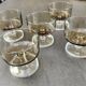 5 vintage champagne coupes