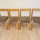 Chaises de salle à manger vintage Miroslav Navratil : Tchécoslovaquie des années 1970, tissu gris