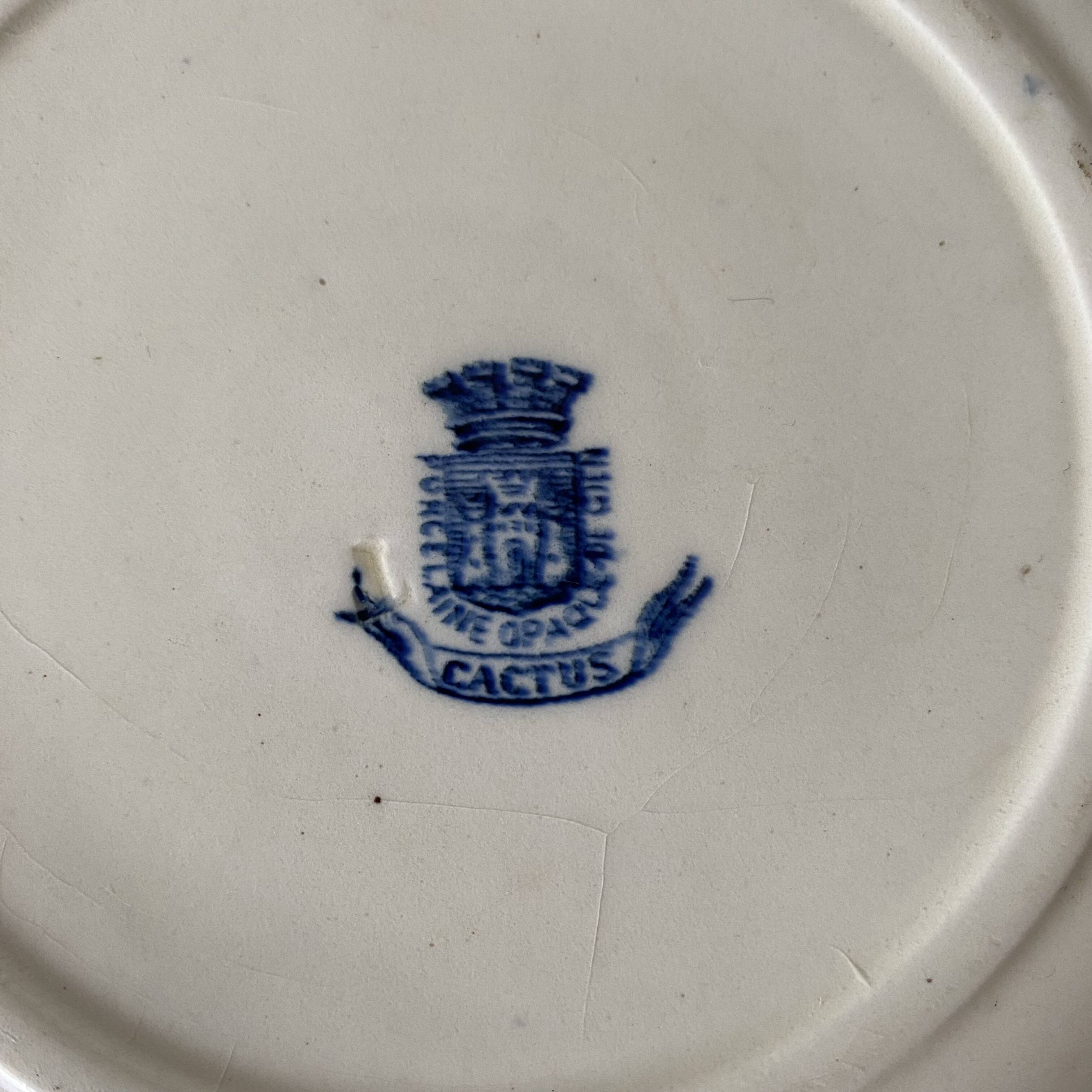 Gien porcelain plates - Cactus