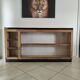Vitrine de sabotier en bois massif