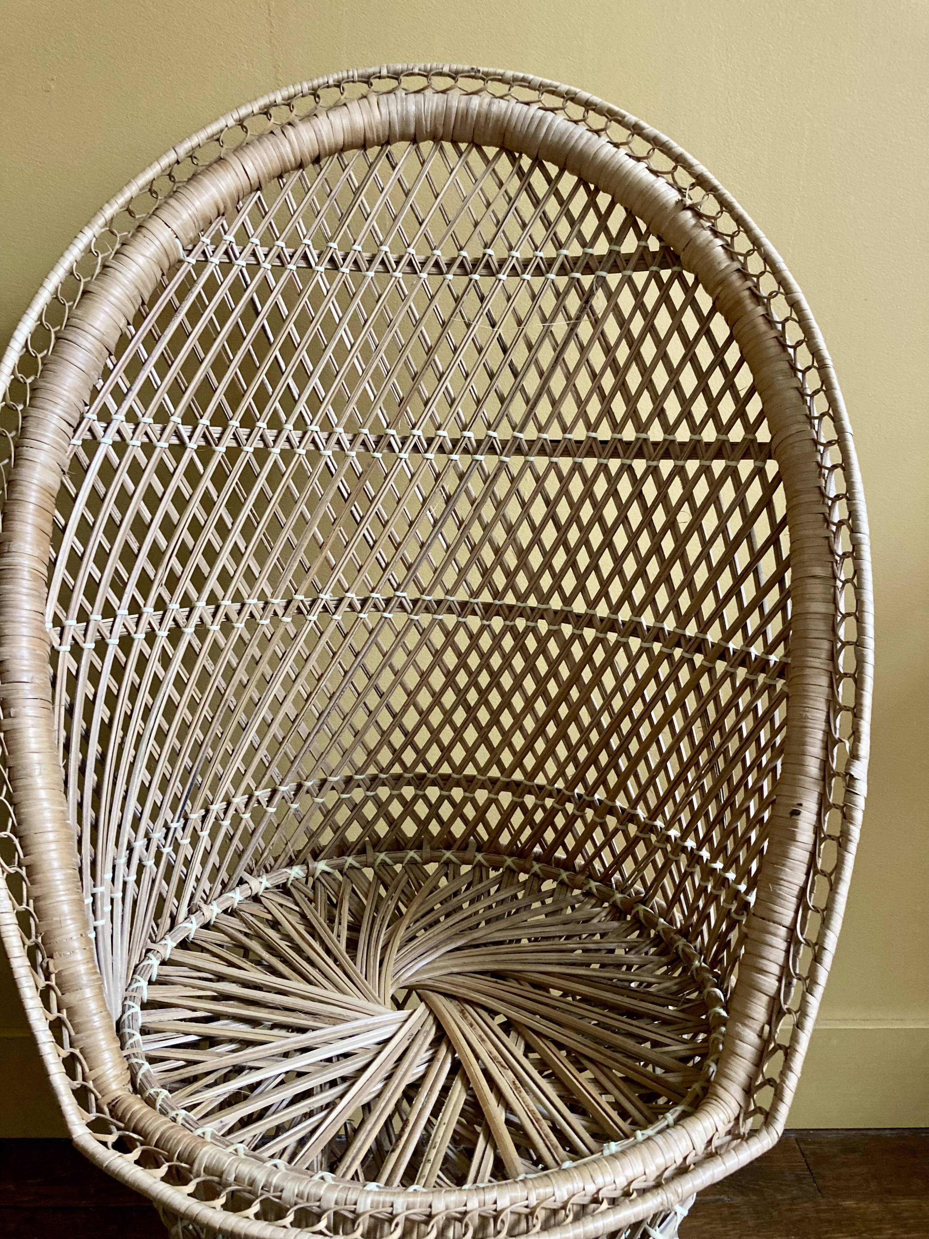 Fauteuil  pour enfant en rotin