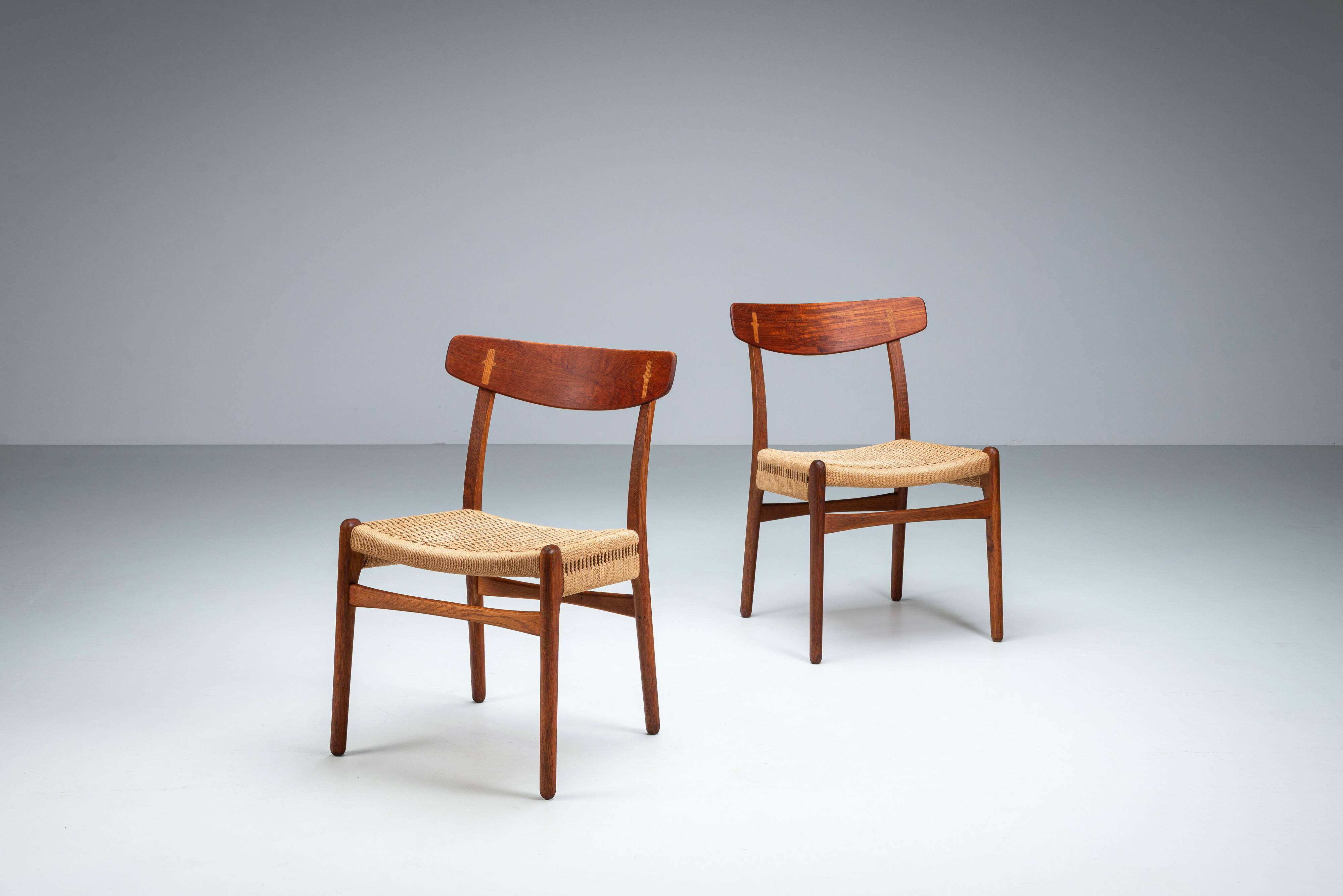 Hans J. Wegner set of four CH23 dining chairs
