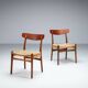Hans J. Wegner set of four CH23 dining chairs