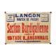 "Rugby Match" poster - City of Langon - 1930s