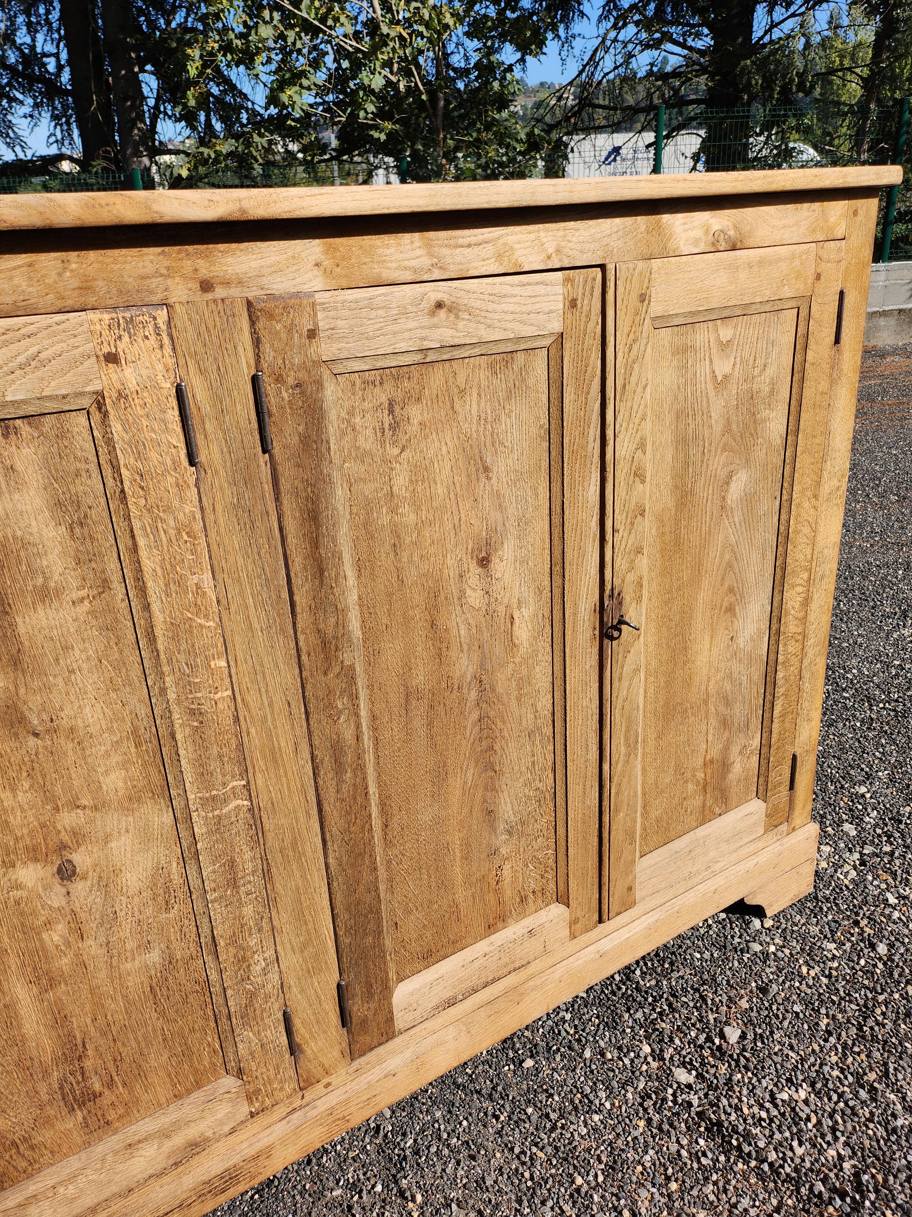 Old oak sideboard natural raw wood trade furniture