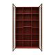 Mid-Century Afra & Tobia Scarpa Italian Wood Red Lacquer And Glass  Vitrine