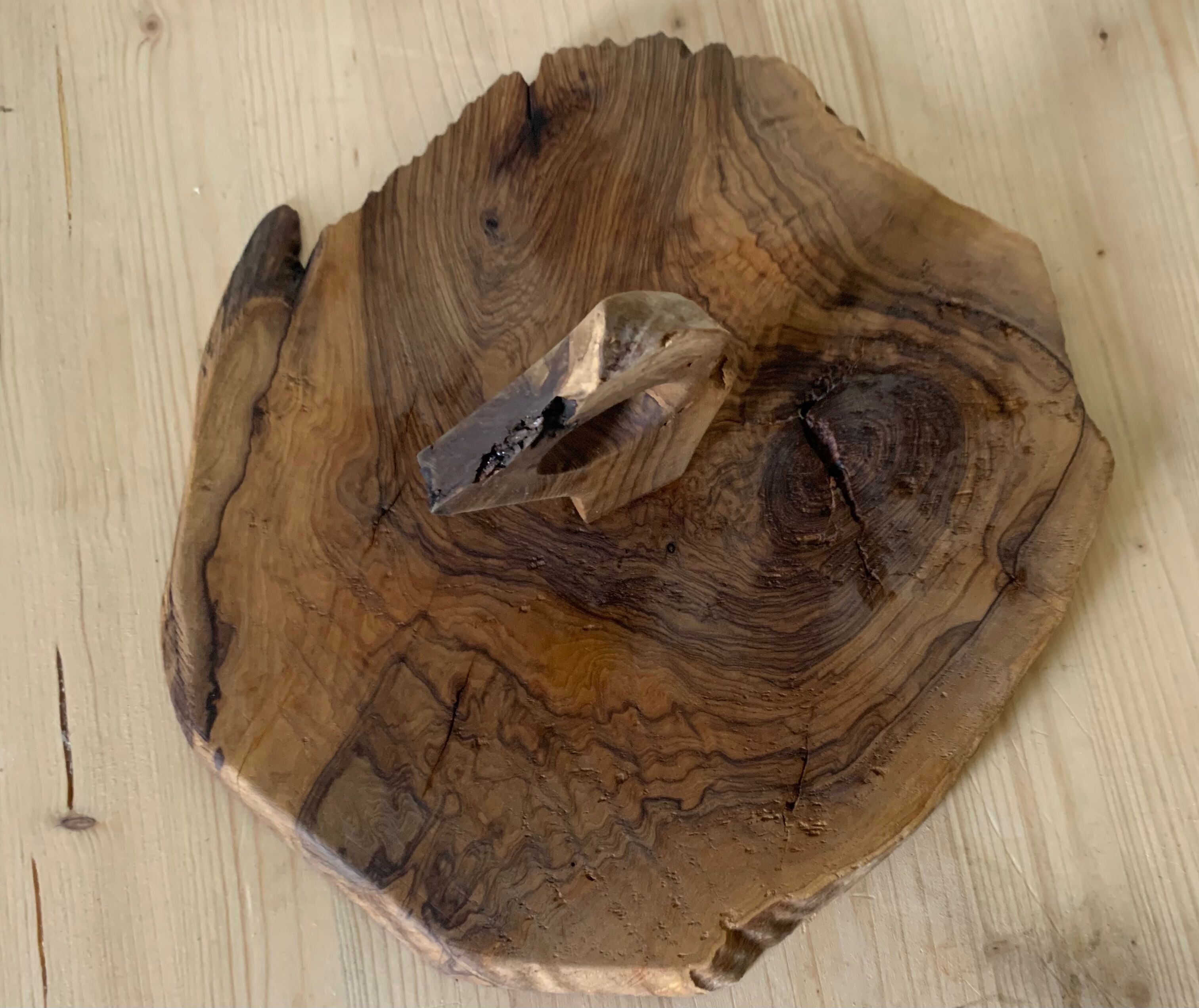 Wooden cheese platter