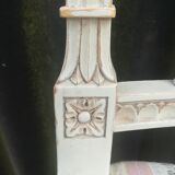Series of 4 patinated Louis XVI style chairs