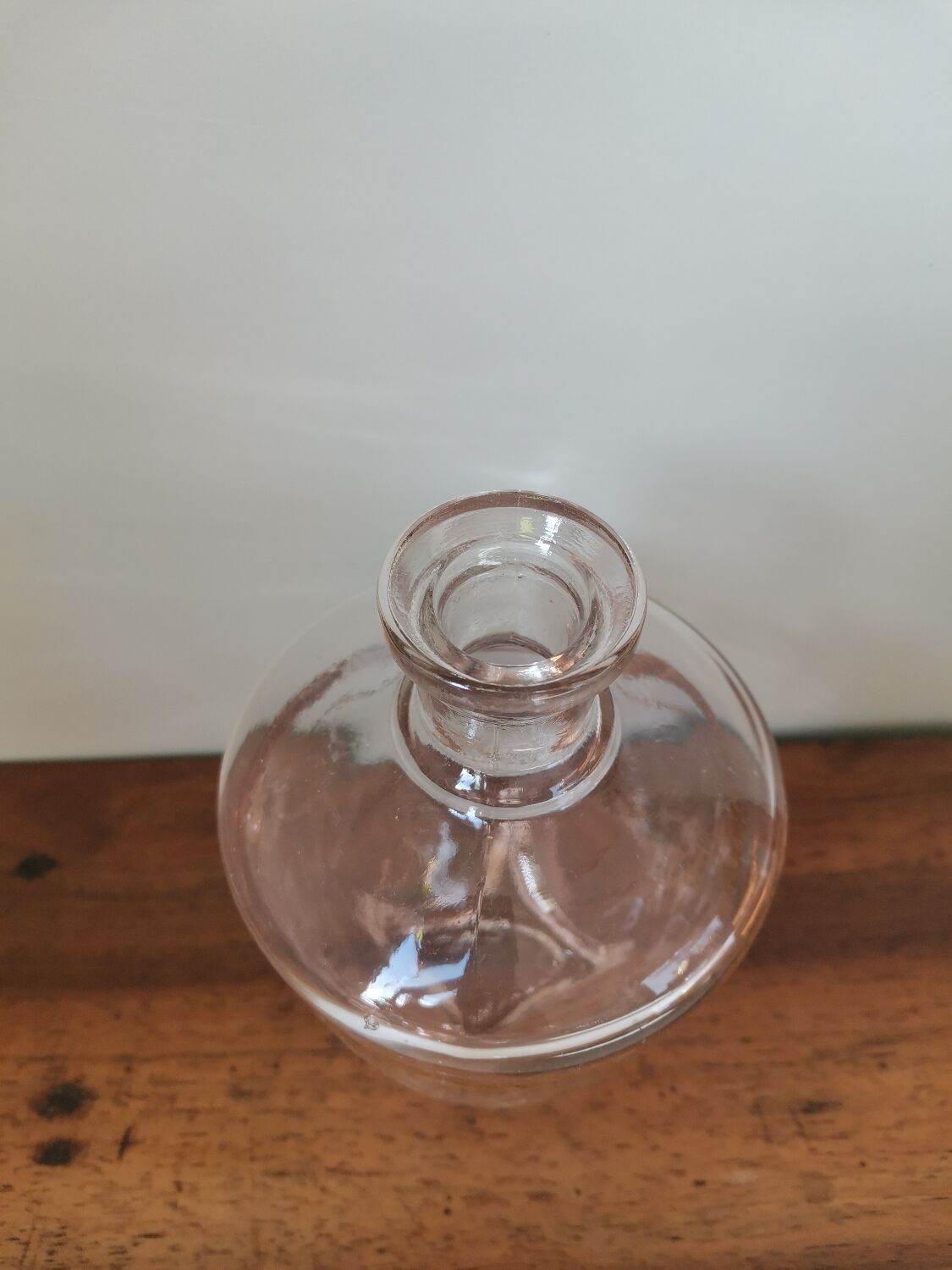 Vintage molded glass carafe bvb France vintage