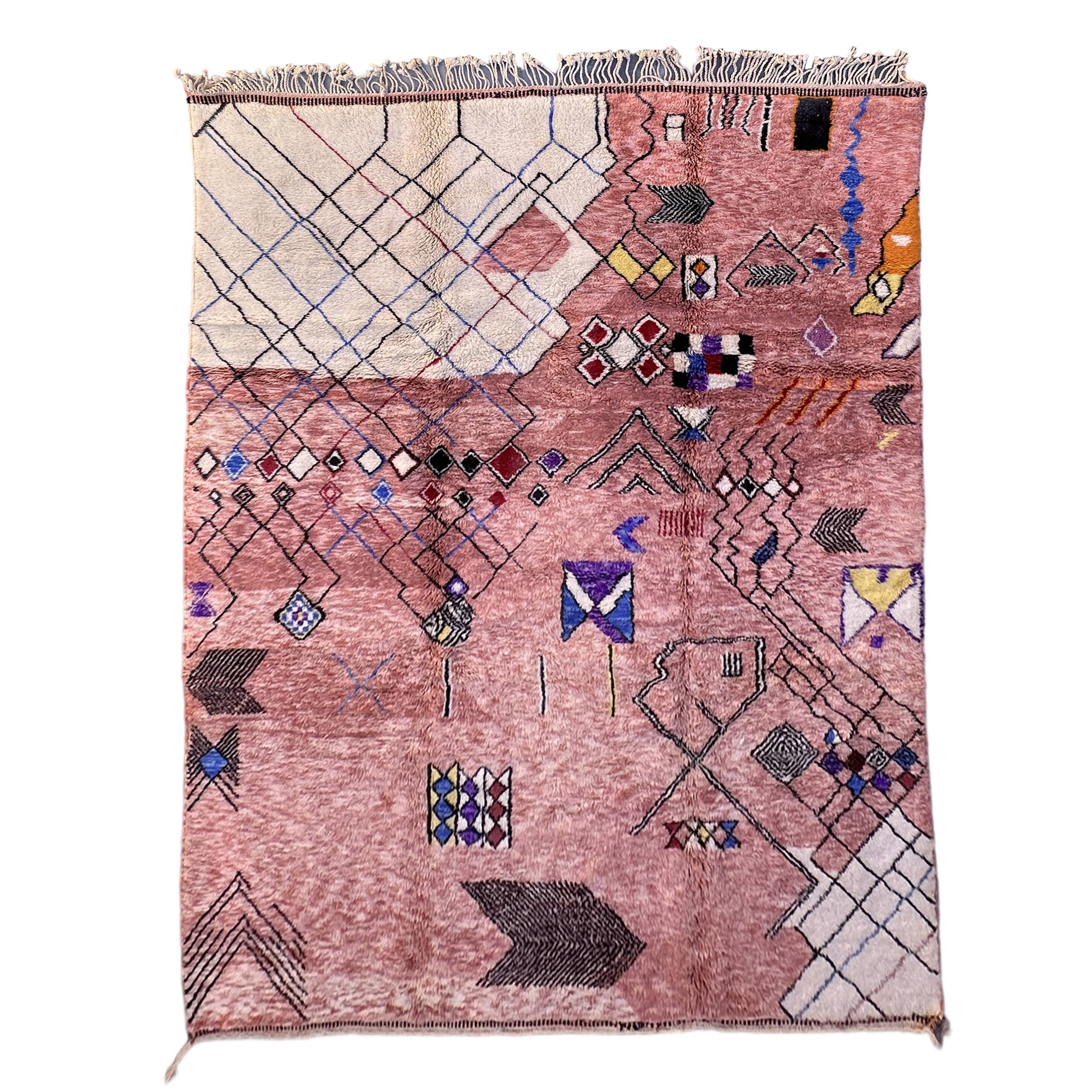 Colorful Beni M'Rirt Berber rug - 362 x 258 cm