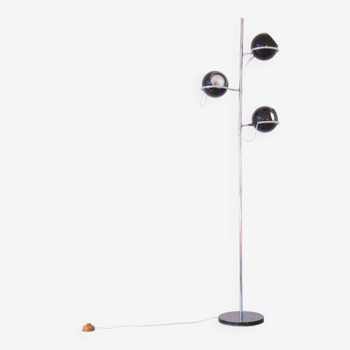 Floor lamp with 3 ball spots Etienne Fermigier Monix 1970