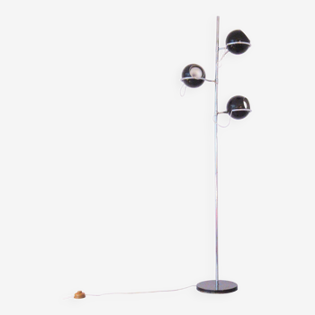 Lampadaire 3 spots boule Etienne Fermigier Monix 1970