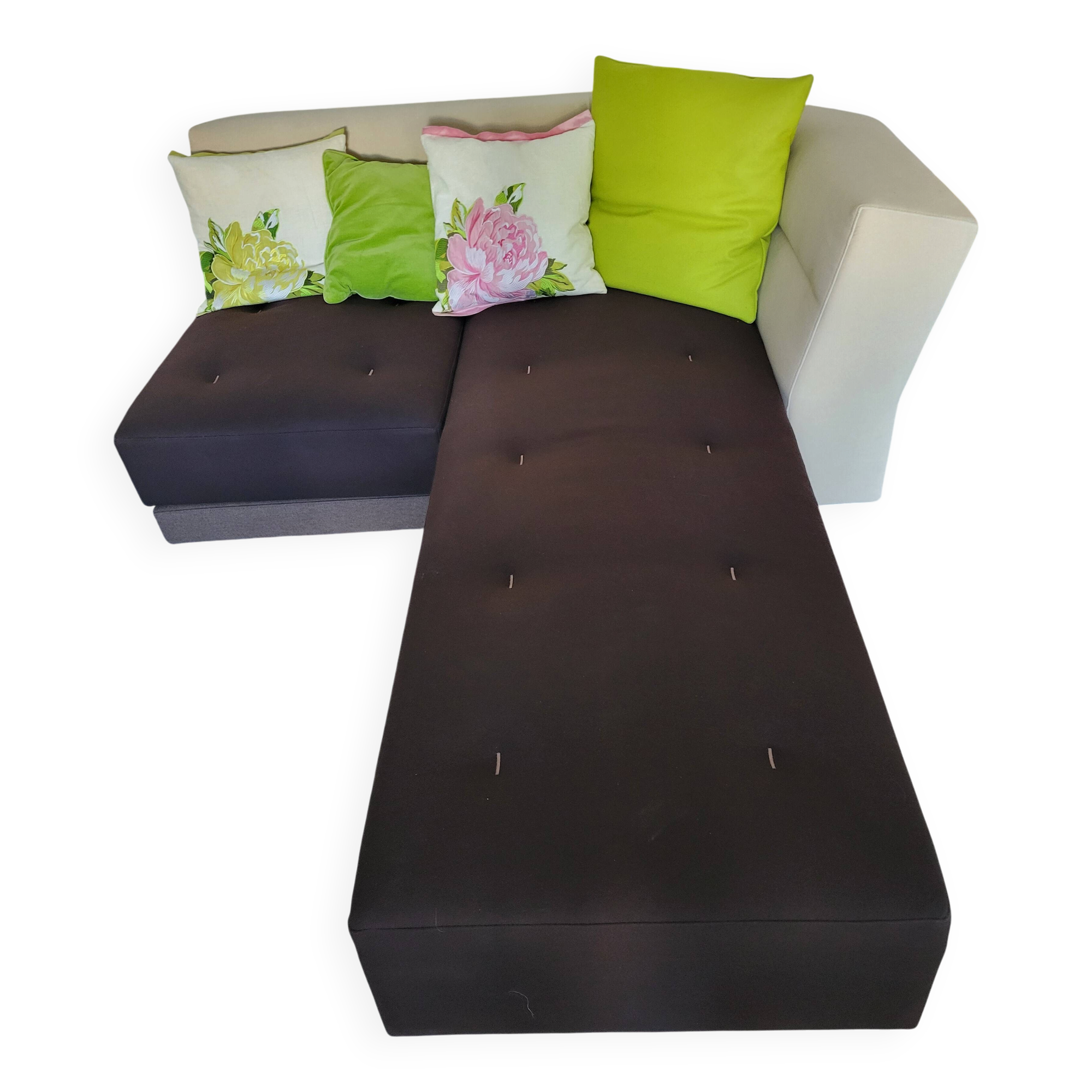 Iconic canapé/meridian Cinna Patchwork by designer Pascal Mourgue