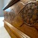 Large Hand-Carved Teak Storage Chest, 1800s