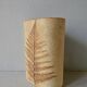 Ceramic vase decorated herbarium by Raymonde Leduc, Vallauris