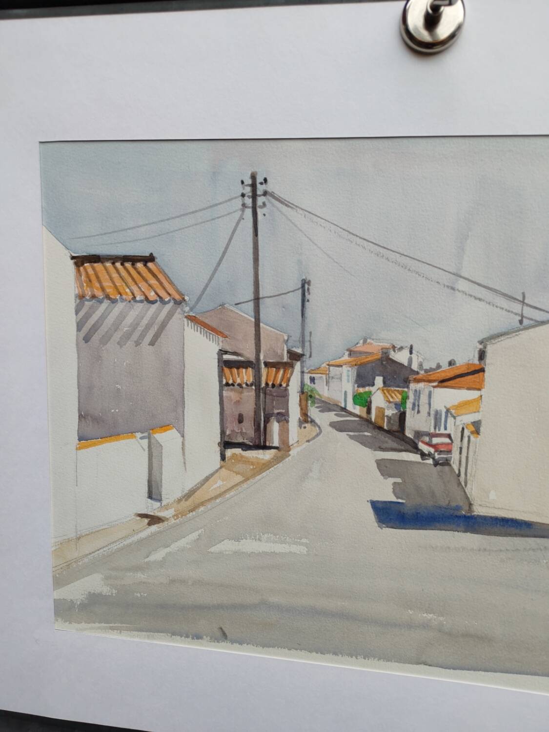Watercolour by Michel Roubille, 1990.