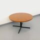 Large round coffee table in vintage Scandinavian style, modular into a table.