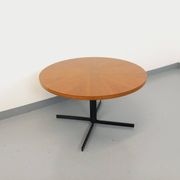 Grande table basse ronde style scandinave vintage modulable en table