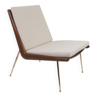 BOOMERANG ARMCHAIR by P. HVIDT & NIELSEN, ed. original, restored, 1950