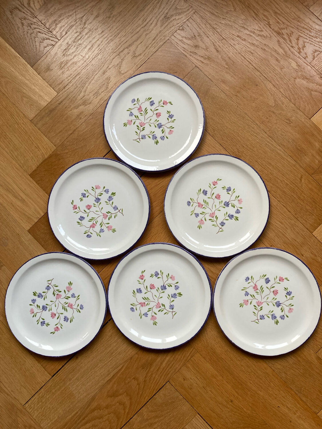 Dessert plates flowers mill of wolves MDL
