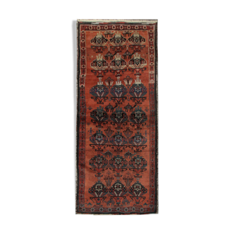 Handmade wool vintage persian afshar rug- 115x216cm
