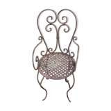 Antique chaise française en fer forgé